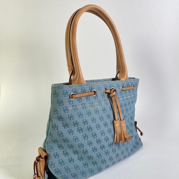 Dooney-bourke Women's Brown and Blue Bag - Picture 4 of 8